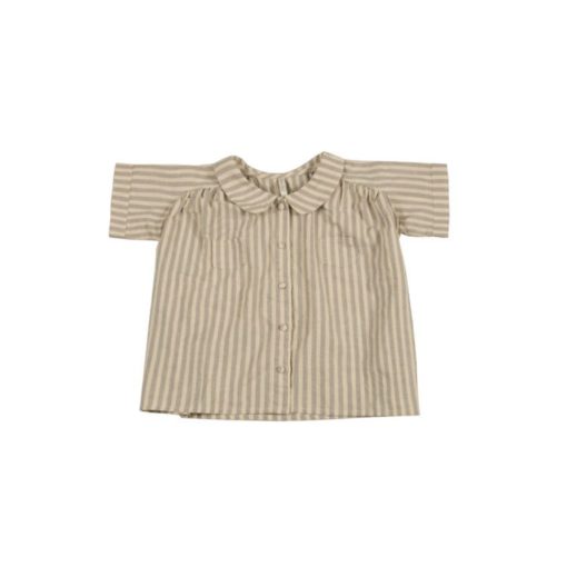 RYLEE & CRU – STRIPE COLLAR BLOUSE