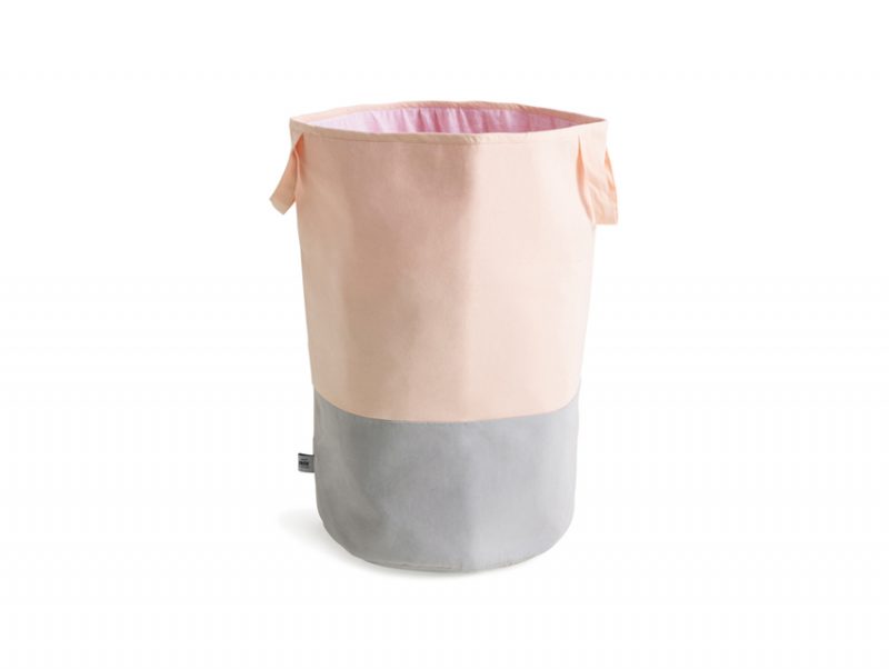 SACK ME – GREY / PEACHY STORAGE BASKET