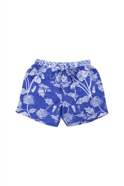 COCO AND GINGER – BOTANICAL AZURE SHORTS