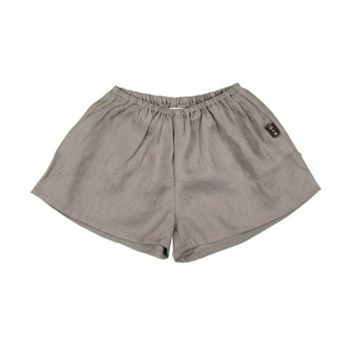 HUBBLE & DUKE – LINEN SHORTS CHARCOAL