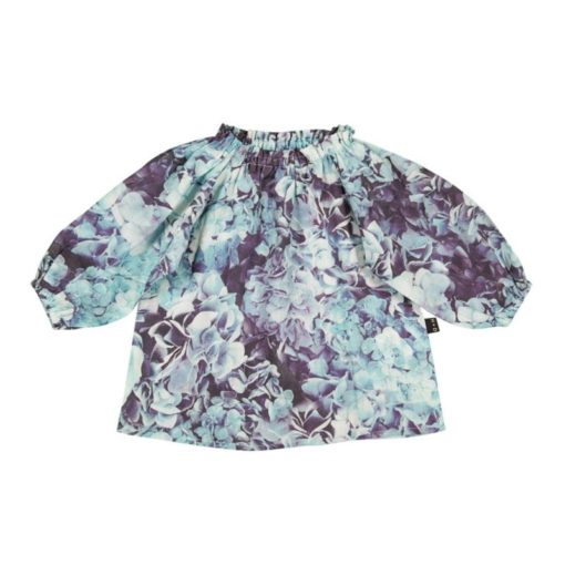 HUBBLE & DUKE – LS SMOCK TOP HYDRANGEA PRINT