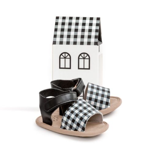 PRETTY BRAVE – BLAKE SANDAL BLACK GINGHAM