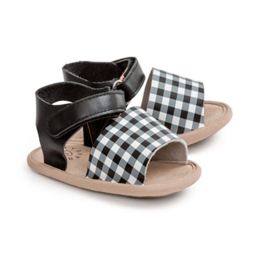 PRETTY BRAVE – BLAKE SANDAL BLACK GINGHAM