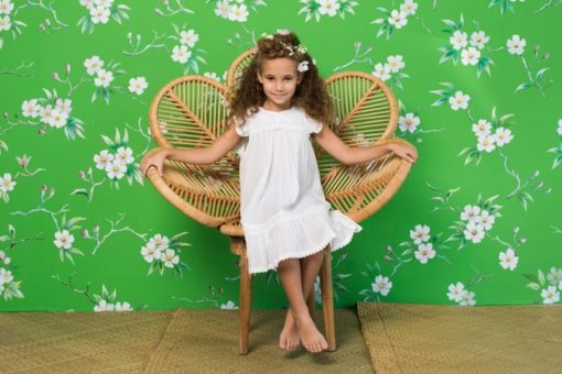 COCO AND GINGER – IRIS DRESS EGGSHELL