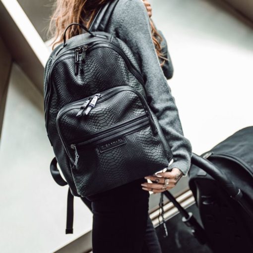 TIBA & MARL – ELWOOD BACKPACK BLACK SNAKE