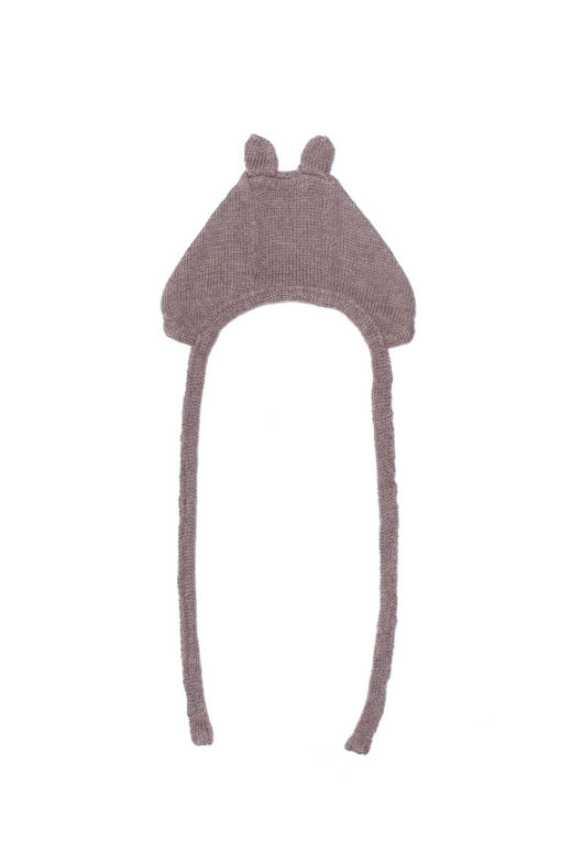 HUBBLE & DUKE – BEAR KNIT BONNET TAUPE