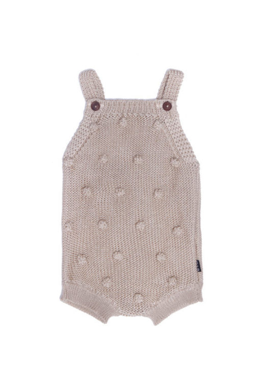 HUBBLE & DUKE – MILLA KNIT ROMPER OAT