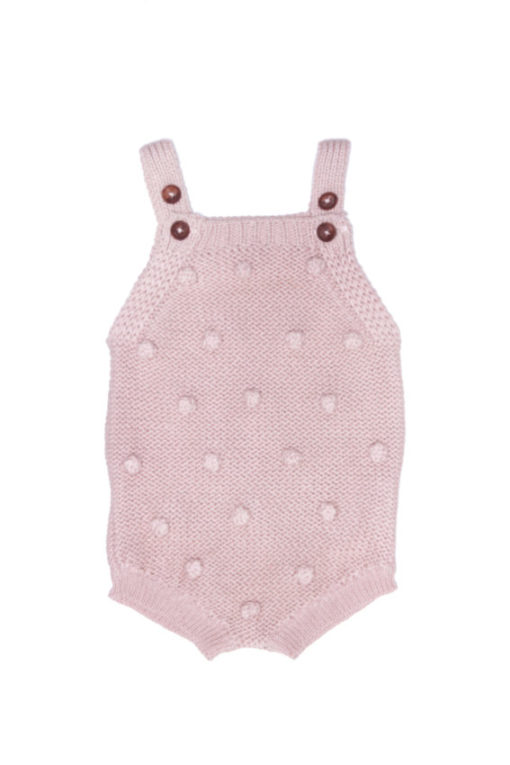 HUBBLE & DUKE – MILLA KNIT ROMPER BLUSH