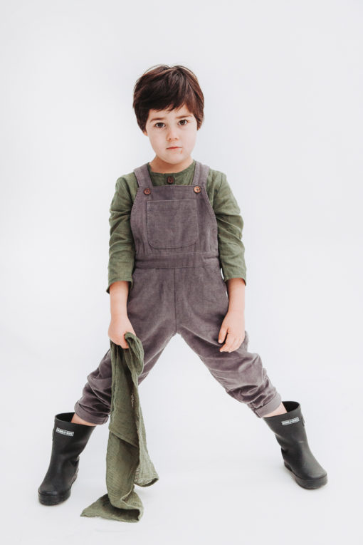 HUBBLE & DUKE – DARCY OVERALLS CHARCOAL