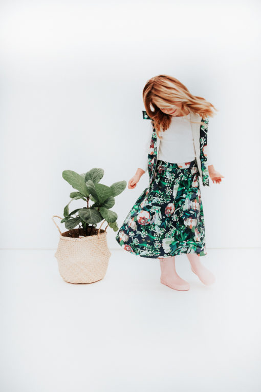 HUBBLE & DUKE – SADIE MAXI SKIRT BOTANICAL PRINT