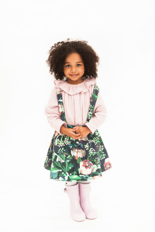 HUBBLE & DUKE – GRETA PINAFORE SKIRT BOTANICAL