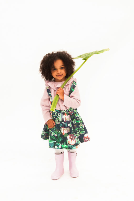 HUBBLE & DUKE – GRETA PINAFORE SKIRT BOTANICAL