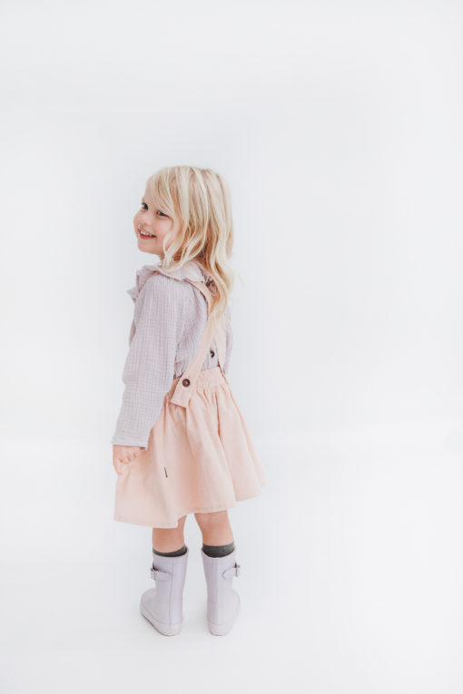 HUBBLE & DUKE – GRETA PINAFORE SKIRT BLUSH