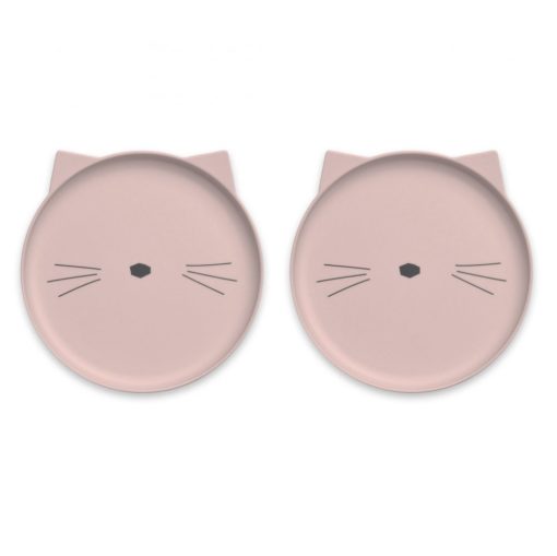 LIEWOOD – VILLUM BAMBOO PLATE ROSE CAT 2 PACK