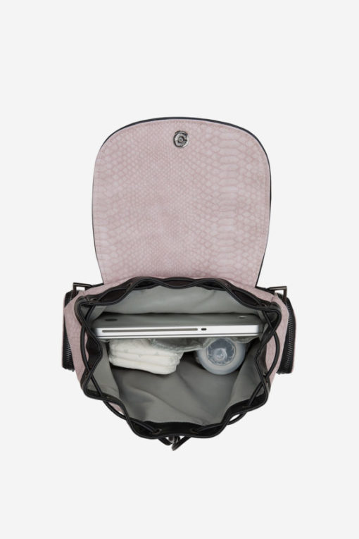 TIBA + MARL – KASPAR KNAPSACK PINK SNAKE