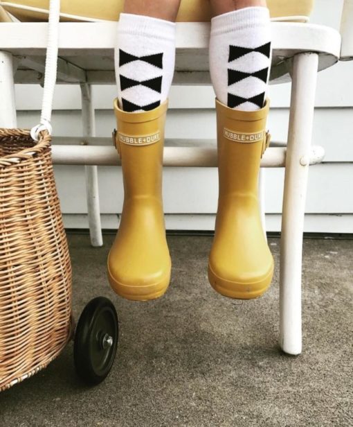 HUBBLE & DUKE – LOGO GUMBOOTS MUSTARD