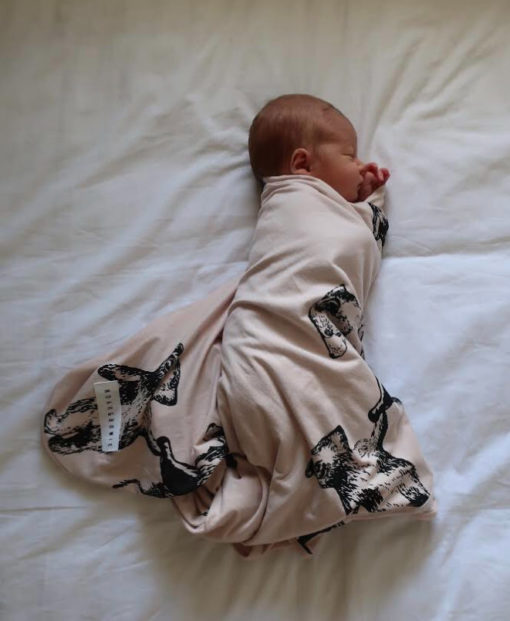 Noah & Bowie – Organic Bears Wrap – Peony