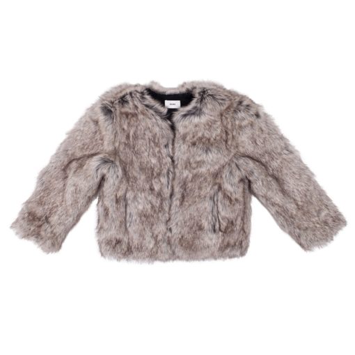 CHI-KHI – FAUX FUR CROPPED JACKET