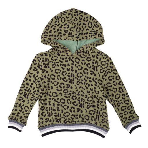 CHI-KHI – BOX HOODIE (KHAKI/LEOPARD)