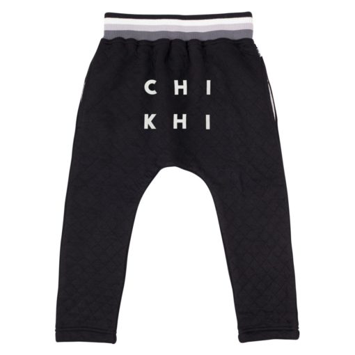 CHI-KHI – CHILLAX PANT (BLACK QUILTED)