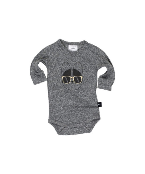 HUXBABY – Frenchie Shades LS Onesie