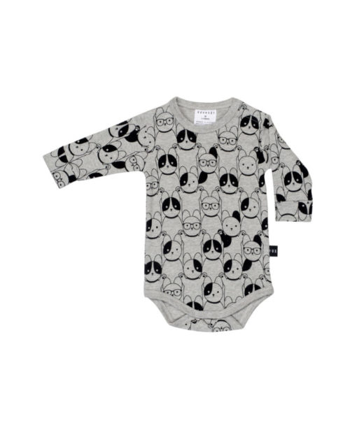 HUXBABY – Puppy Love LS Onesie