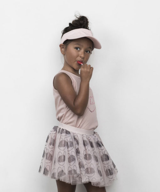 HUXBABY – French Shades Tulle Skirt Rose