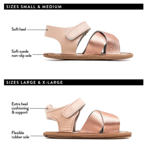 PRETTY BRAVE – Valencia Sandal Rose Gold