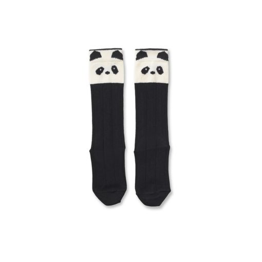 Liewood Sofia Cotton Knee Socks 2 Pack – Panda Creme de la Creme