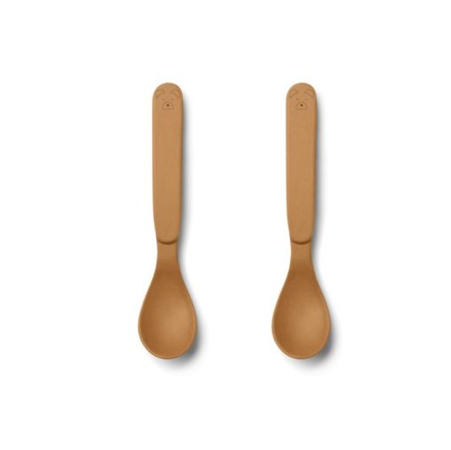 LIEWOOD – RUTH BAMBOO SPOON MR BEAR MUSTARD 2 PACK