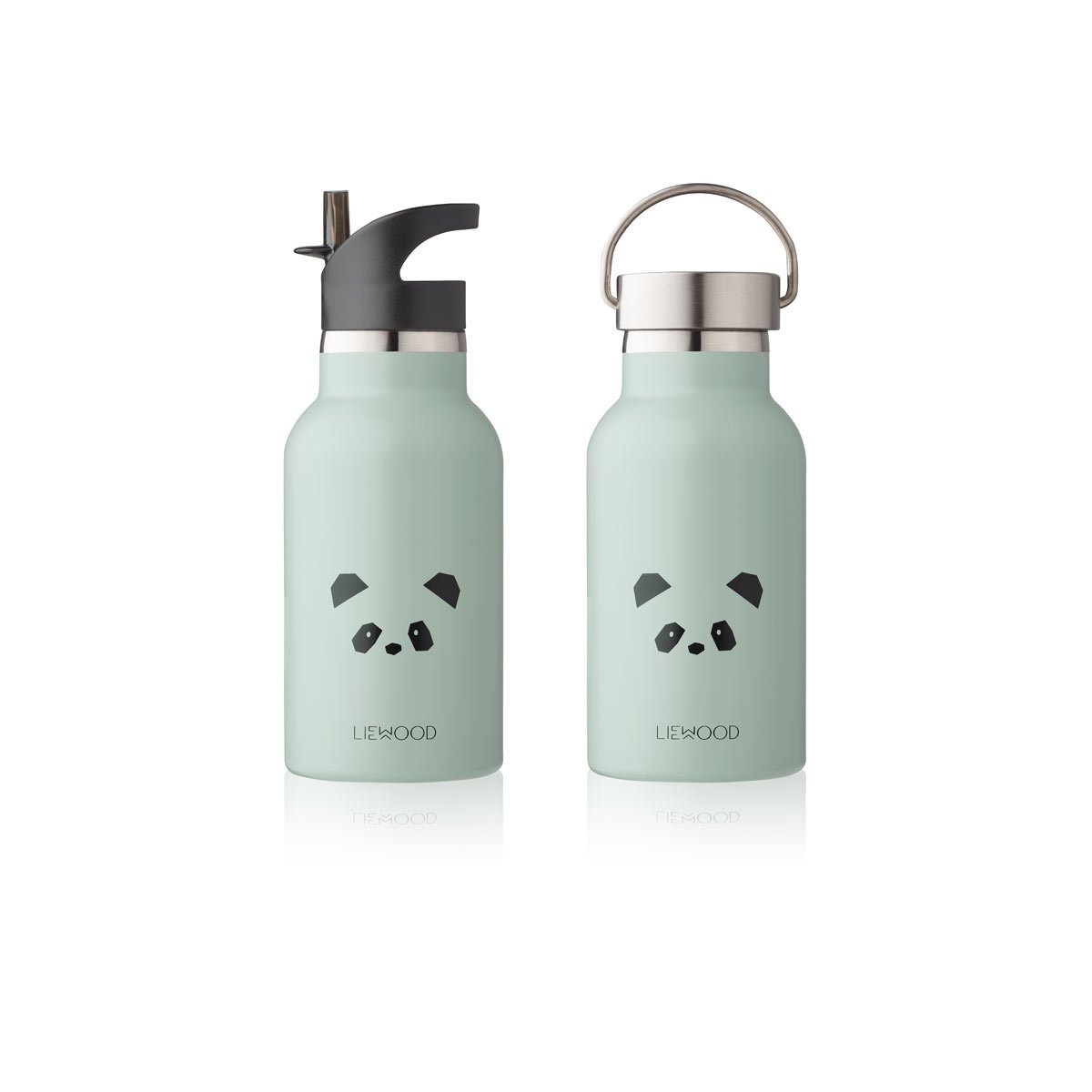 Liewood Anker Water Bottle – Panda Dusty Mint