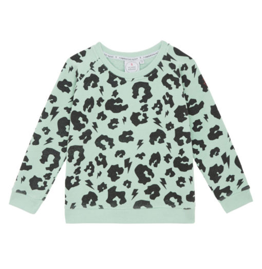 Scamp & Dude – Super Soft Sweatshirt Green Leopard