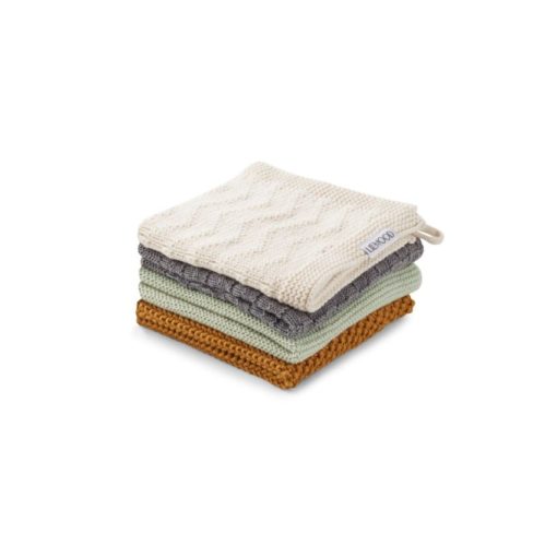 LIEWOOD – VERNER WASH CLOTH 4 PACK – BOYS MIX