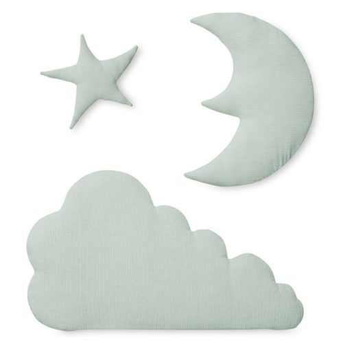 Cam Cam Copenhagen – Wall Decoration Moon, Cloud, Star – OCS – Mint