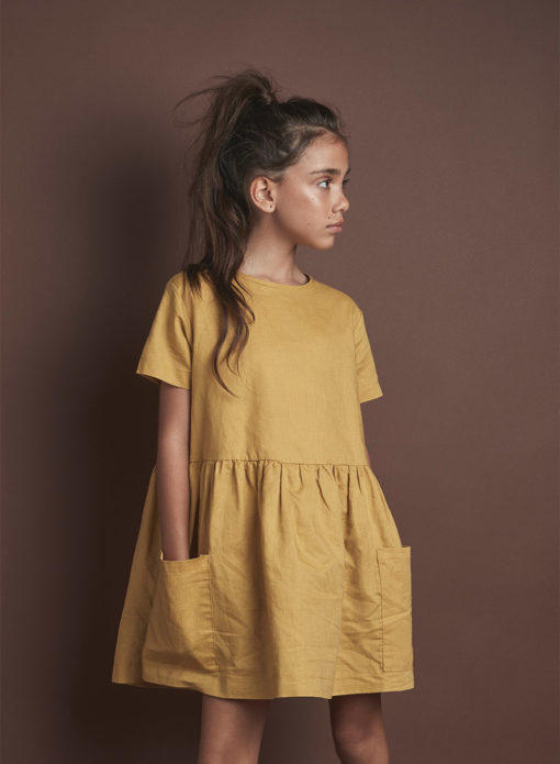 Huxbaby Mustard Darcy Dress