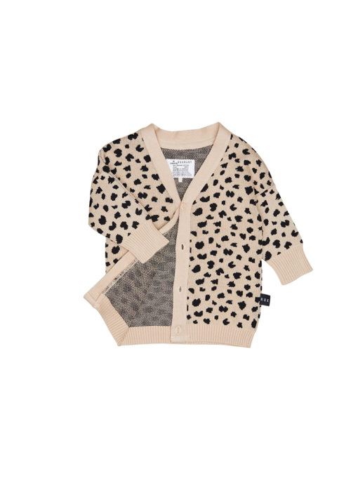 Huxbaby Leopard Knit Cardi