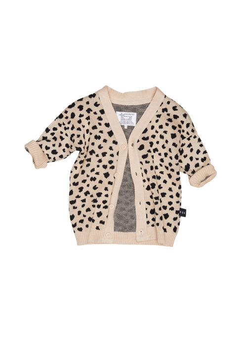 Huxbaby Leopard Knit Cardi