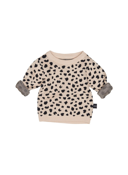 Huxbaby Leopard Knit Jumper