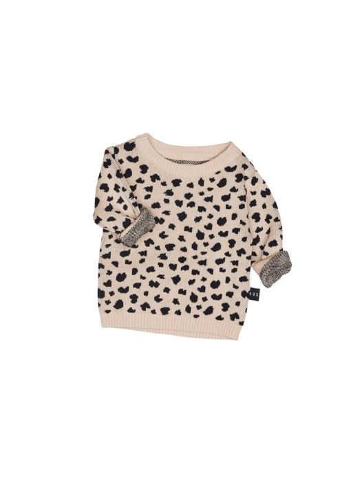 Huxbaby Leopard Knit Jumper