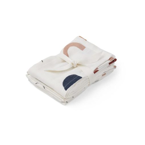 Liewood Hannah Muslin Cloth – 2 Pack Abstract Print