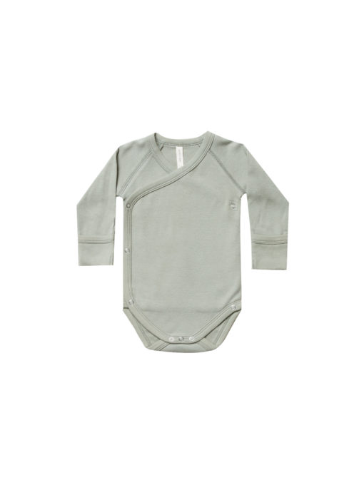 Quincy Mae Kimono Onesie – Sage