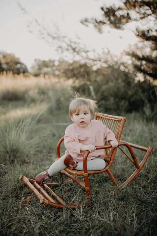 Ruffets and Co Milly Romper – Blush Pink