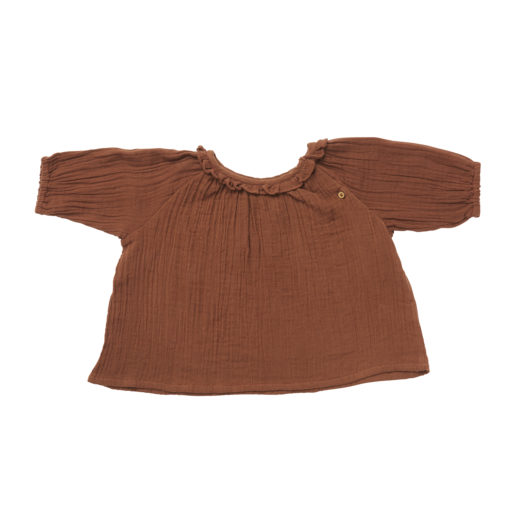 Ruffets and Co Pippa Smock Top – Friar Brown