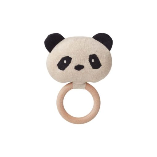 Liewood Aria Rattle – Panda Beige Beauty