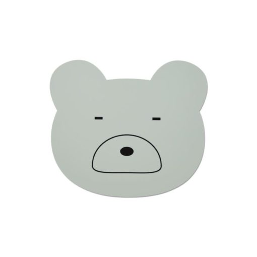 Liewood Aura Placemat – Mr Bear Dusty Mint