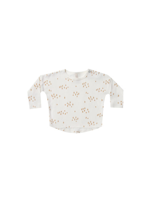 Quincy Mae Long Sleeve Baby Tee – Ivory