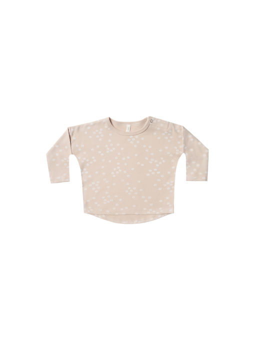 Quincy Mae Long Sleeve Baby Tee – Rose