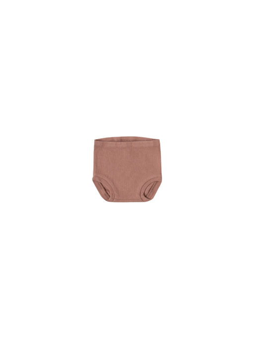 Quincy Mae Ribbed Bloomer – Clay