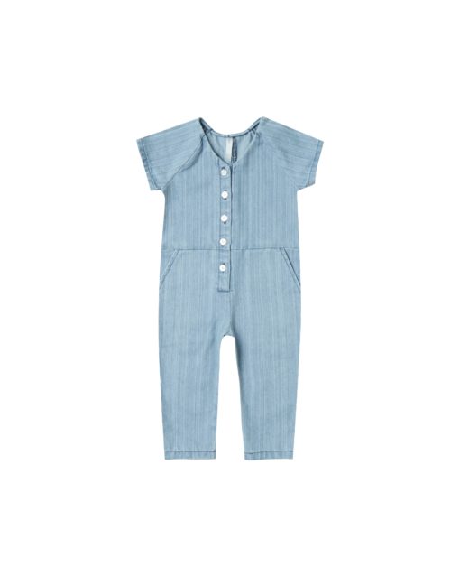 Rylee + Cru Utility Jumpsuit – Washed Denim