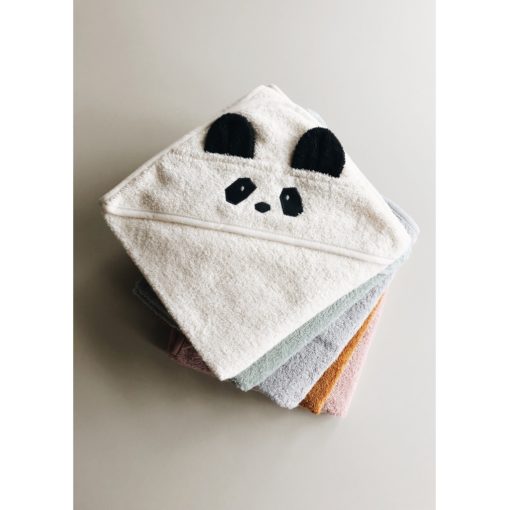 Liewood Albert Hooded Towel – Panda Creme de la Creme